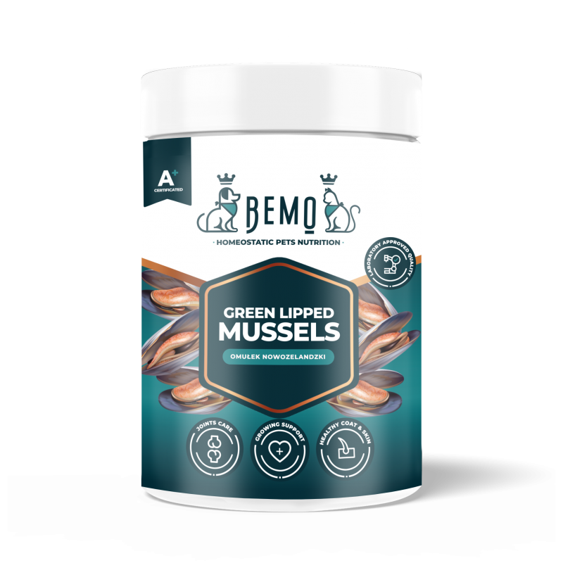 Bemo Green Lipped Mussels - małż nowozelandzki dla psa i kota Bemo Green Lipped Mussels - małż nowozelandzki dla psa i kota