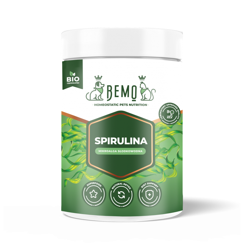 Bemo Spirulina - mikroalga słodkowodna dla psa i kota Bemo Spirulina - mikroalga słodkowodna dla psa i kota