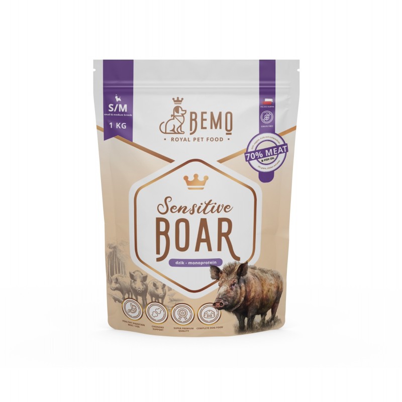 Bemo Sensitive Boar - hipoalergiczna karma sucha dla psa z dzikiem Bemo Sensitive Boar - hipoalergiczna karma sucha dla psa z dzikiem