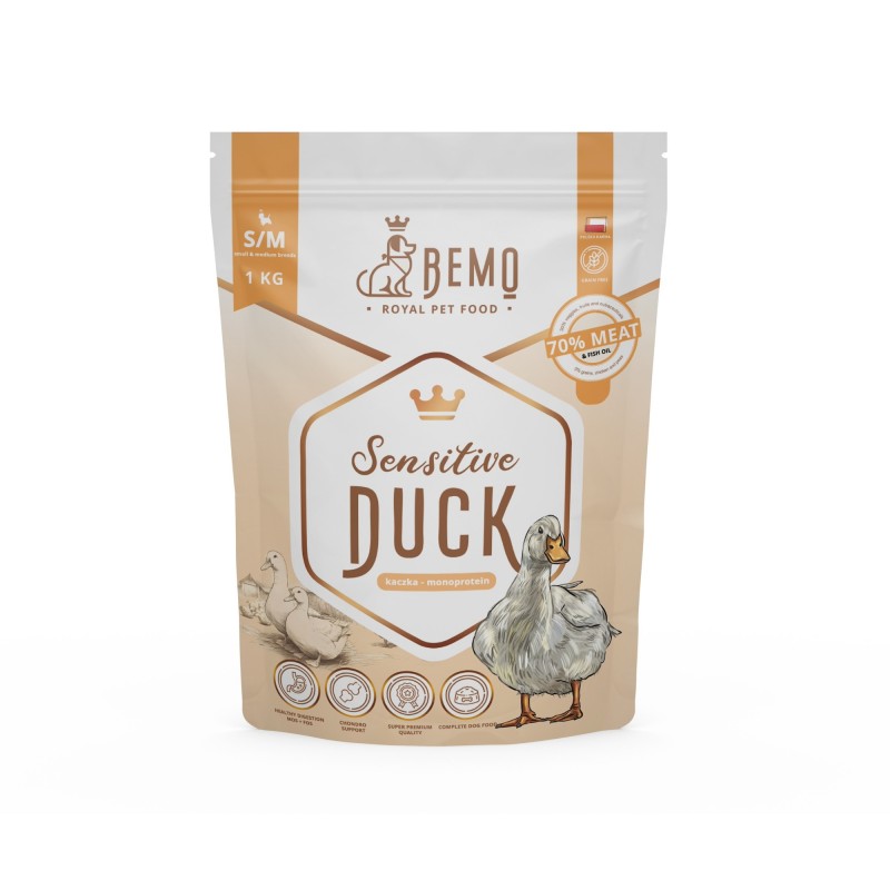Bemo Sensitive Duck - hipoalergiczna karma sucha dla psa z kaczką Bemo Sensitive Duck - hipoalergiczna karma sucha dla psa z kaczką