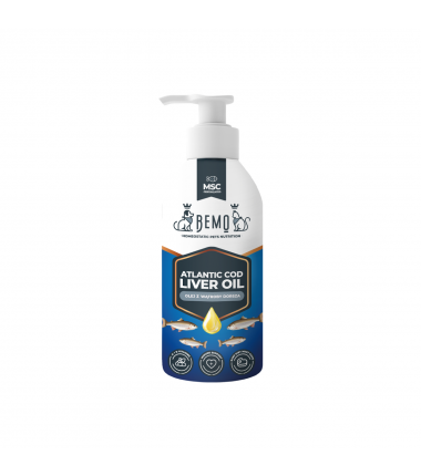 Atlantic Cod Liver Oil - tran z wątroby dorsza dla psa i kota