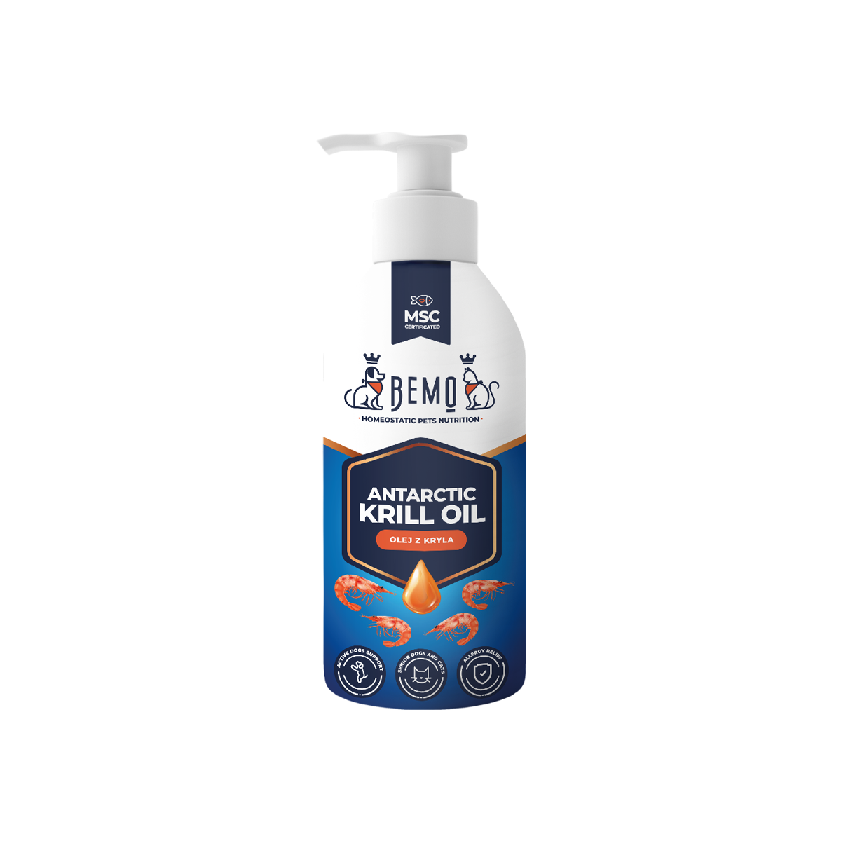Bemo Antarctic Krill - olej z kryla dla psa i kota