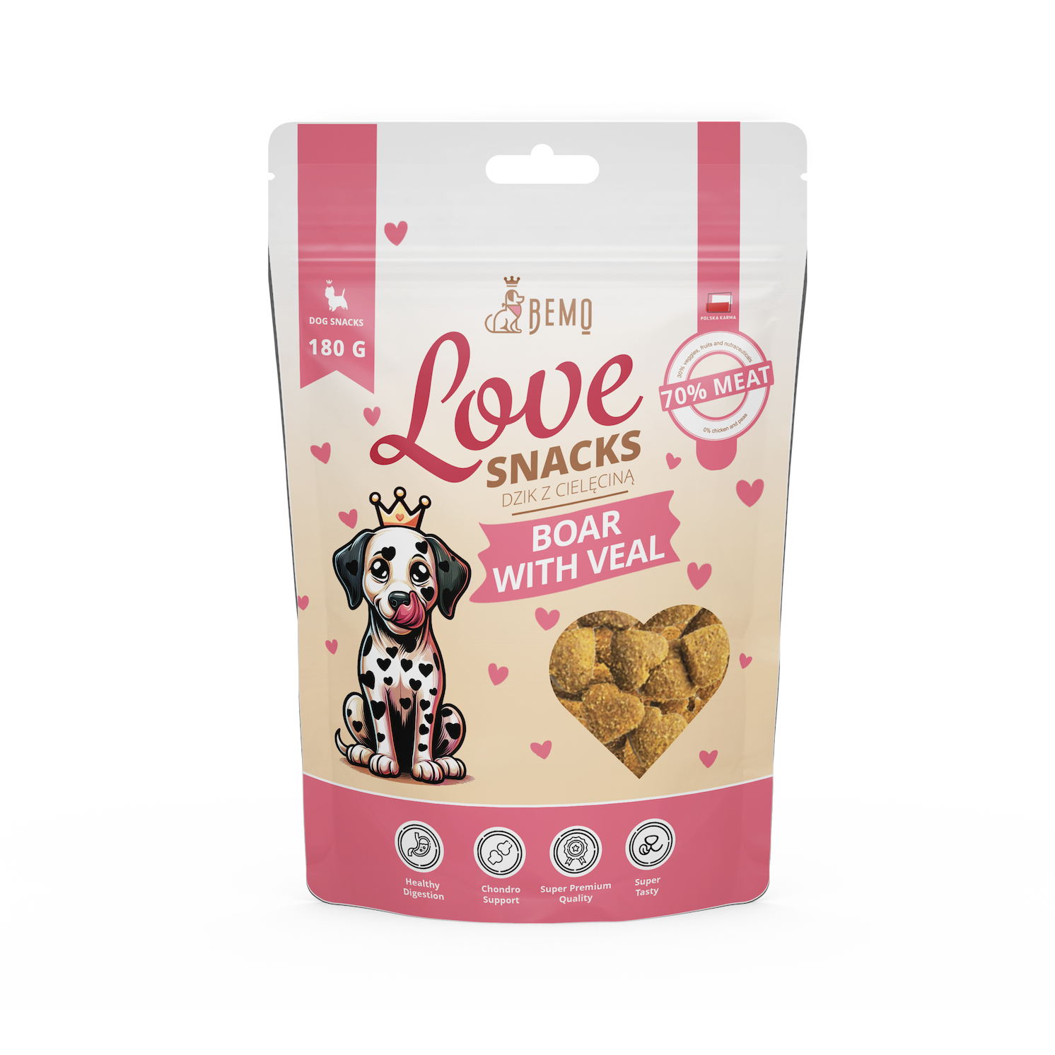 Bemo Love Snacks - smaczki treningowe dla psa dziczyzna z cielęciną