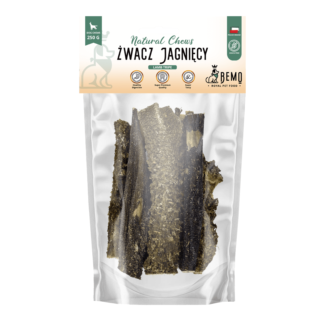Bemo Lamb Tripe -  żwacz jagnięcy - naturalny gryzak dla psa