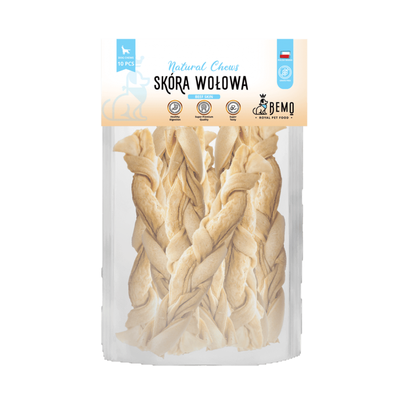 Bemo Beef Skin - skóra wołowa - naturalny gryzak dla psa Bemo Beef Skin - skóra wołowa - naturalny gryzak dla psa