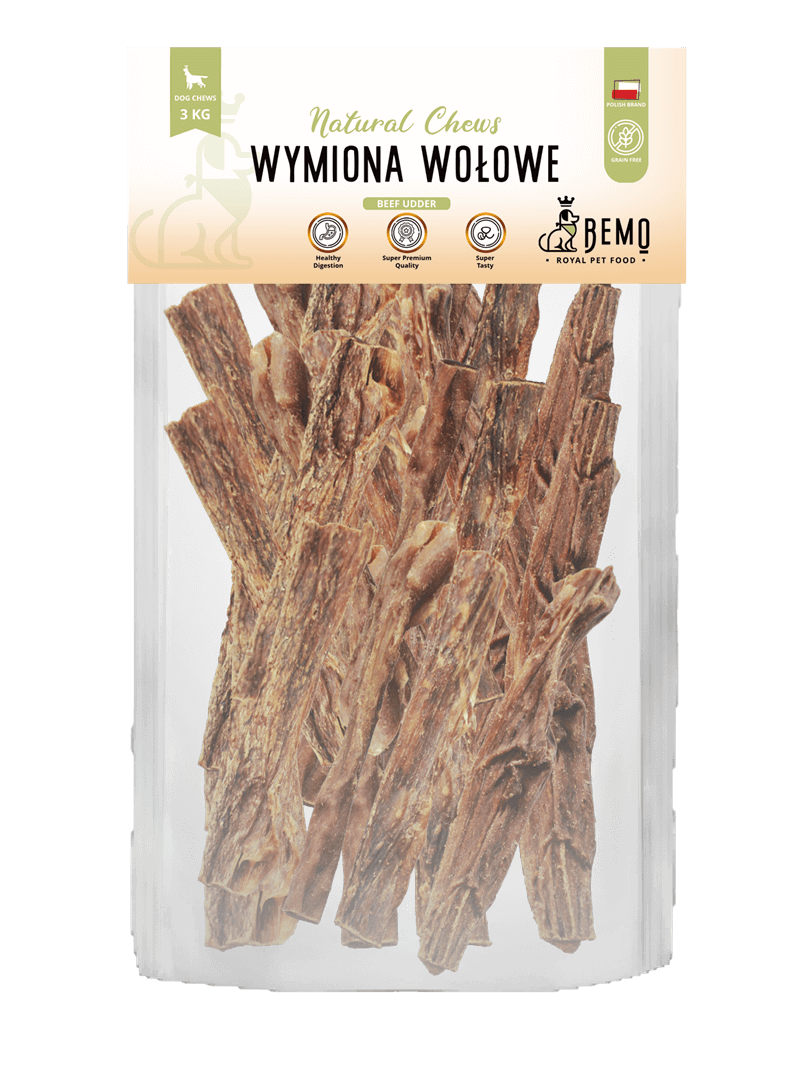 Bemo Beef Udder - Wymiona wołowe - naturalny gryzak dla psa