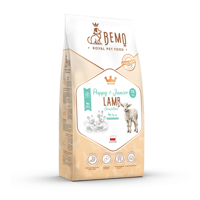 Bemo Puppy & Junior Sensitive Lamb - hipoalergiczna karma sucha dla szczeniąt z jagnięciną
